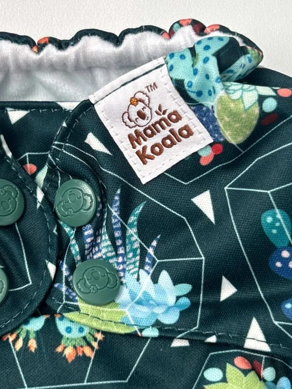 Mama Koala Geo Succulent Pocket Cloth Diaper OS No Insert NEW